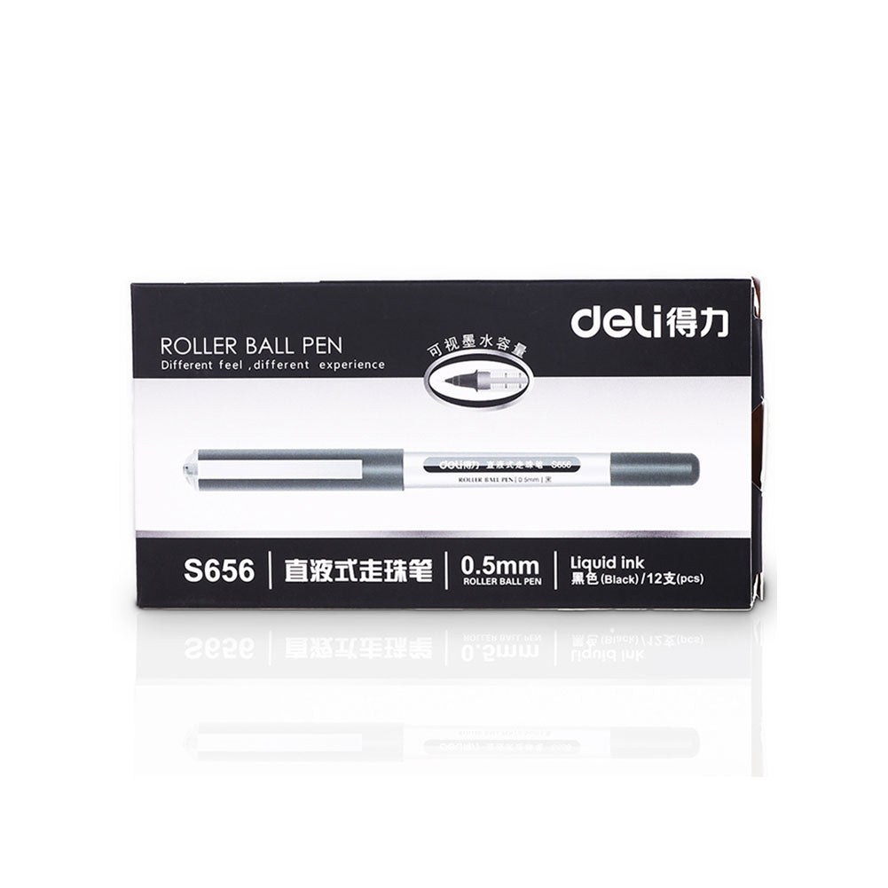 0.5mm Black Roller Ball Gel Pen DLS656