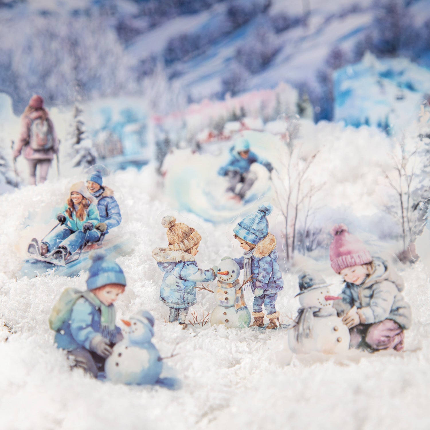 25 Pcs Winter Travel PET Stickers YQKXB