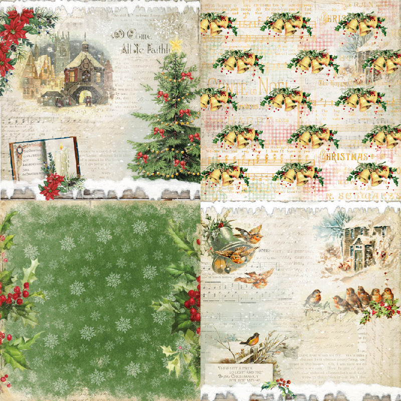 6 inch Winter Holiday Scrapbook Paper Pad SKP315