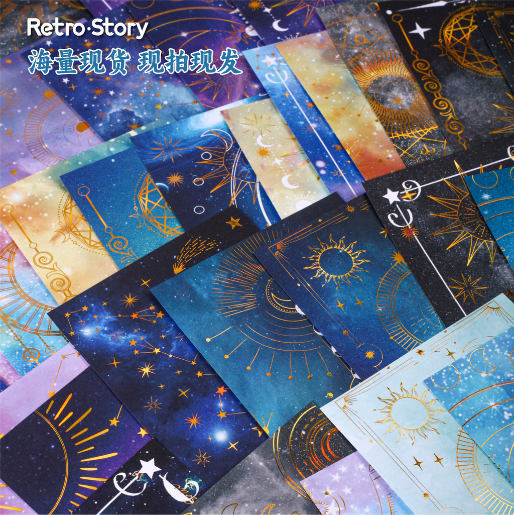 10 Pcs Astrology Theme Journal Paper XQMQ