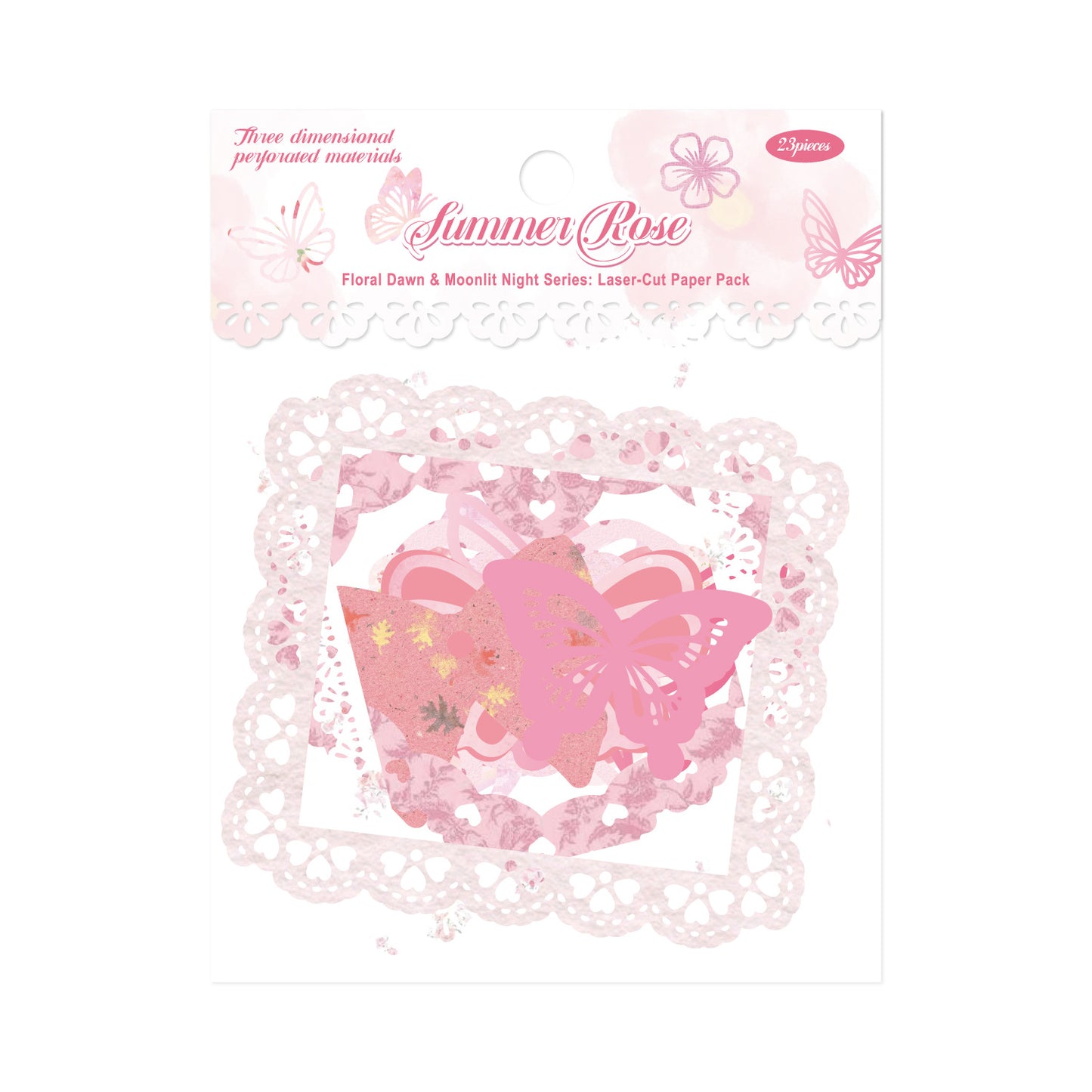 23 Pcs Hollow Cutout Paper Butterfly HCYX