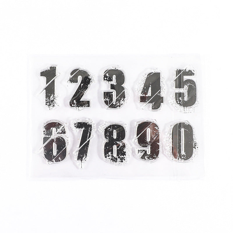 Clear Silicone Stamp Set - Nunber