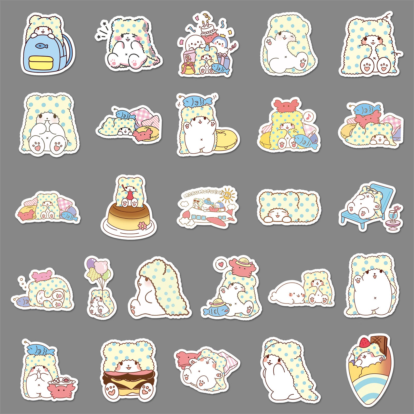 50Pcs Kawaii Waterproof Vinyl Stickers SRO102