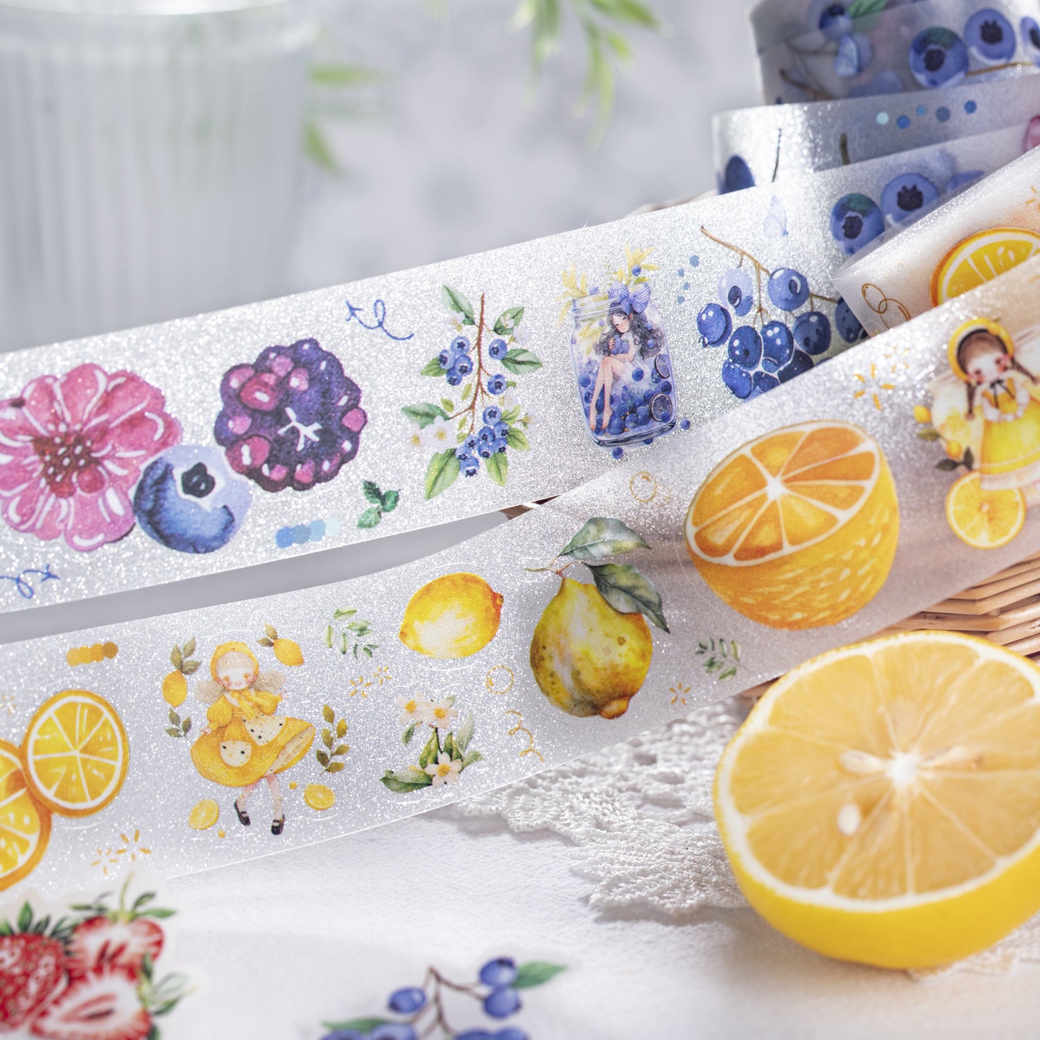 1 Roll Fruit PET Stickers Tape TTGWJ