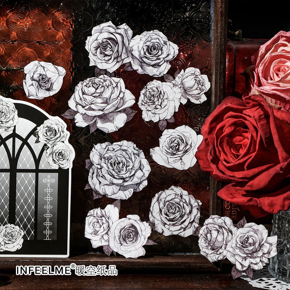 10 Pcs Large Size Rose Craft Paper MGXL