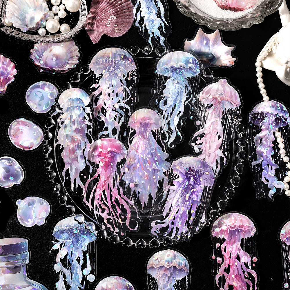 15 Pcs Sea Animal PET Stickers HHCS