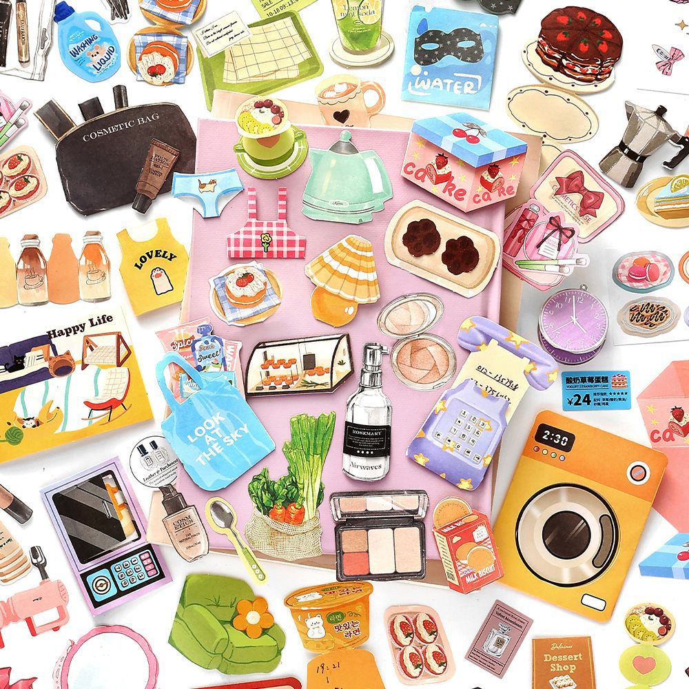 25 Pcs Lifestyle Journal Paper and Stickers Kit XXMC9