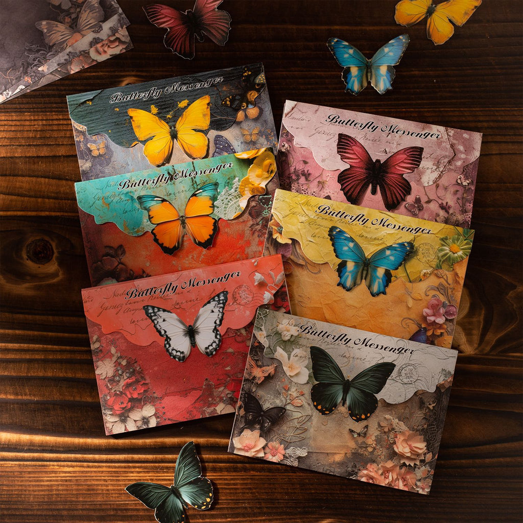 30 Pcs Butterfly Themed Background Paper CDXS