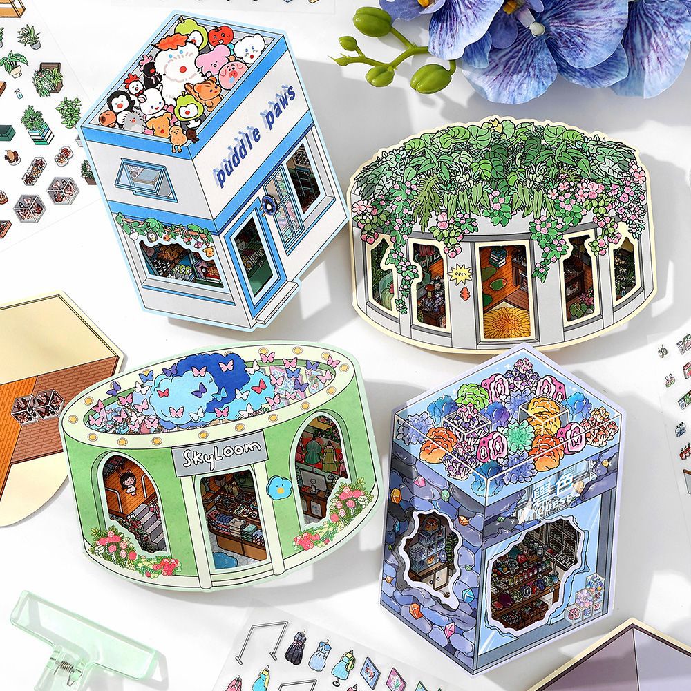 3D Shop Scene Diy Stickers Kit JRYYZ