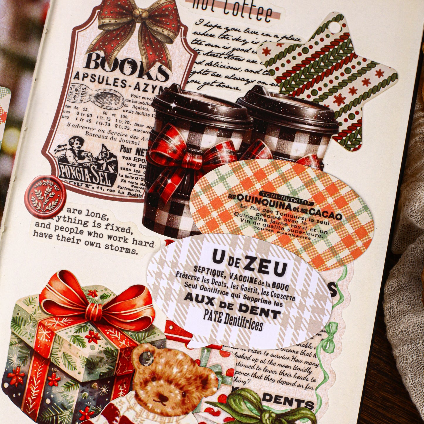 20 Pcs Grid Dialog Journal Stickers DHXL