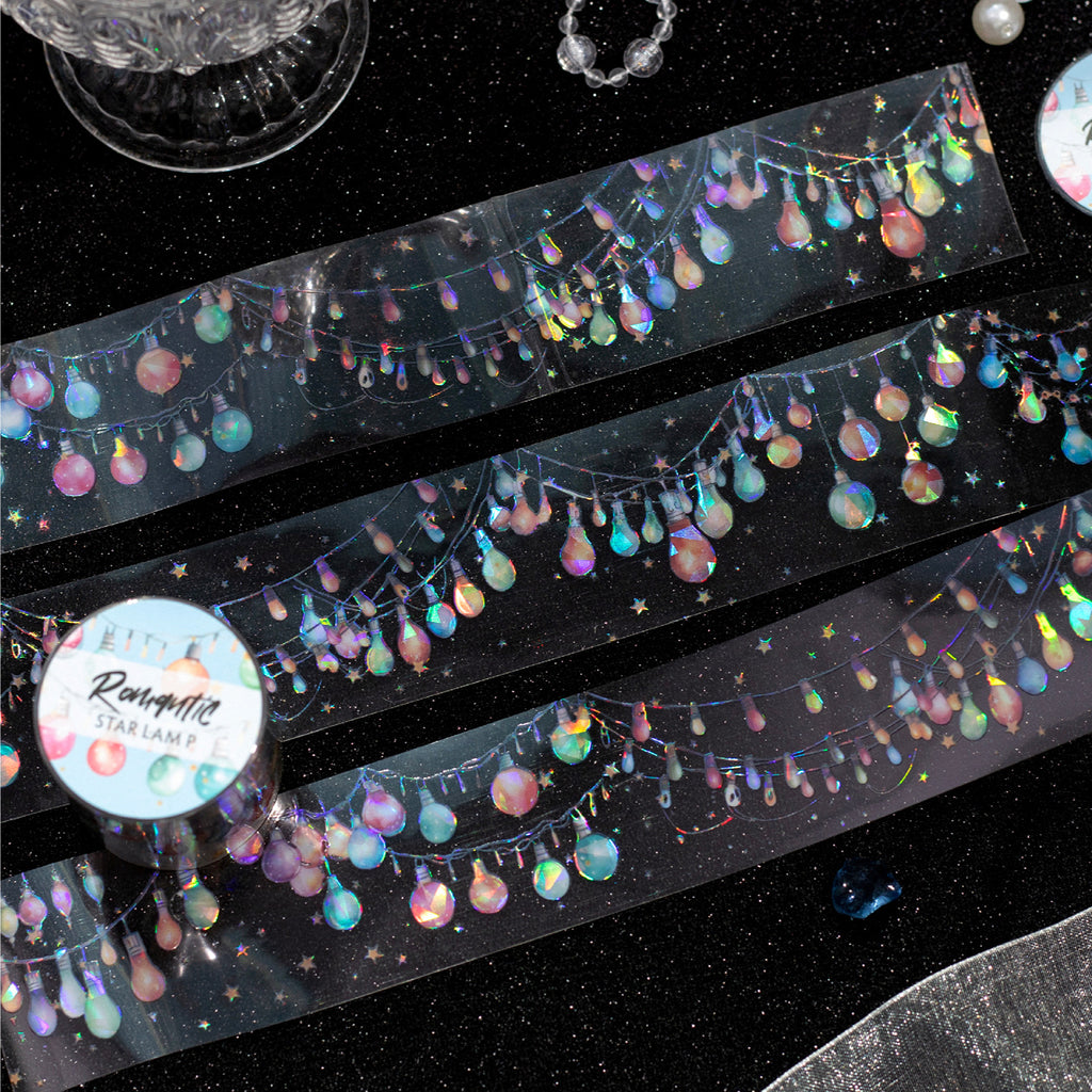 1 Roll Glitter Light Lamp PET Tape LMXD