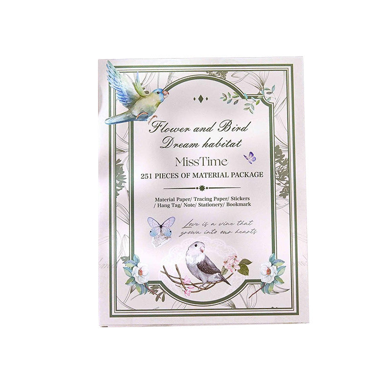 251 Pcs Vintage Junk Journal Supplies Kit LJSZ