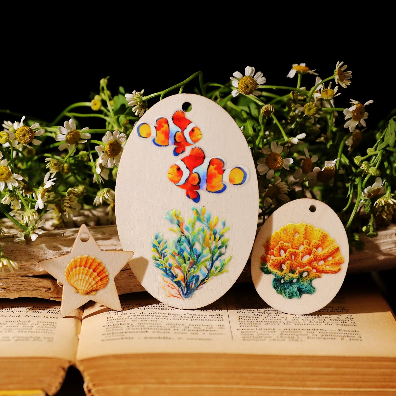 2 Sheets Waterproof Rub on Stickers - Sea Animal