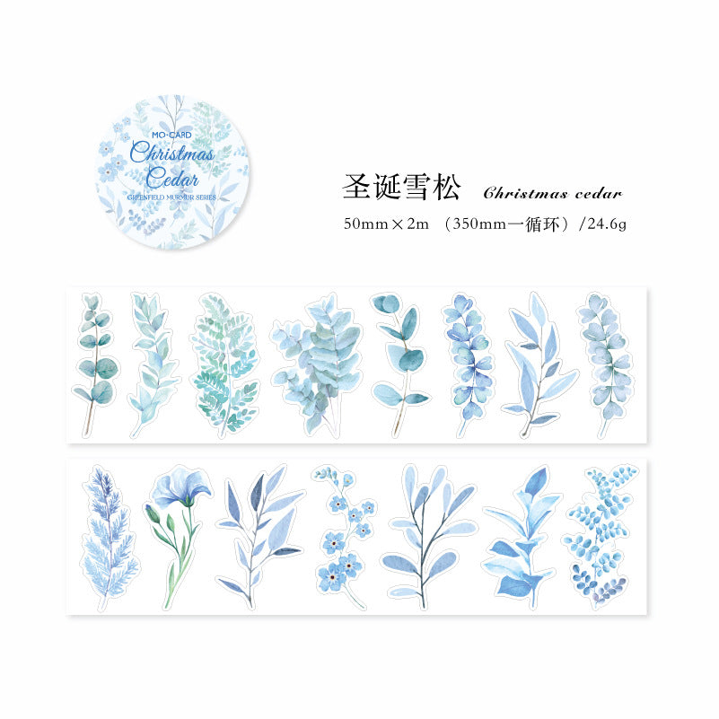 1 Roll Die Cut PET Leaf Stickers LYNN