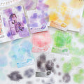 20 Pcs Watercolor Nebula Celestial PET Stickers