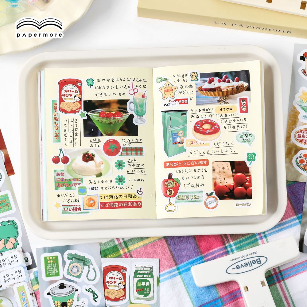 20 Sheets Dinner Theme Stickers GZFW