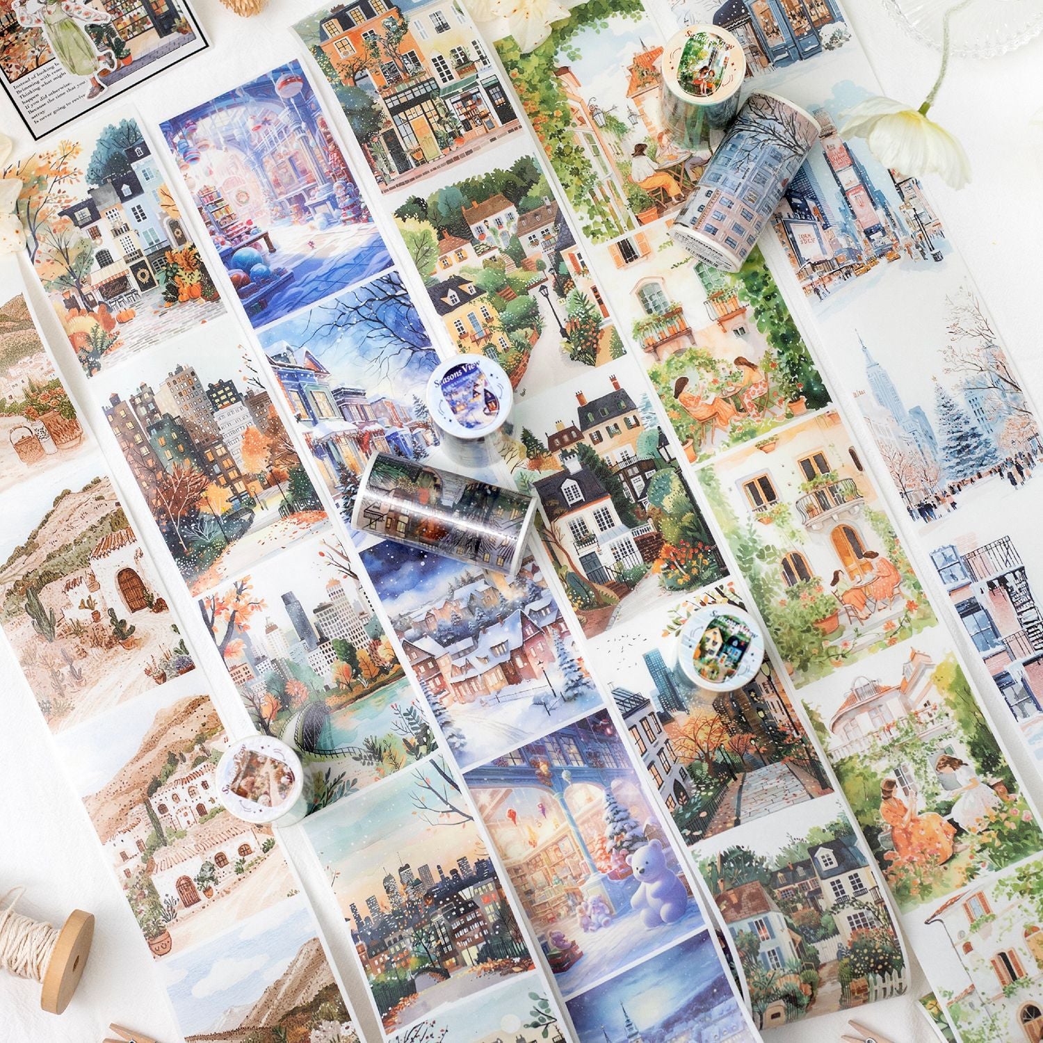 1 Roll Landscape Painting Washi Tape RJZM