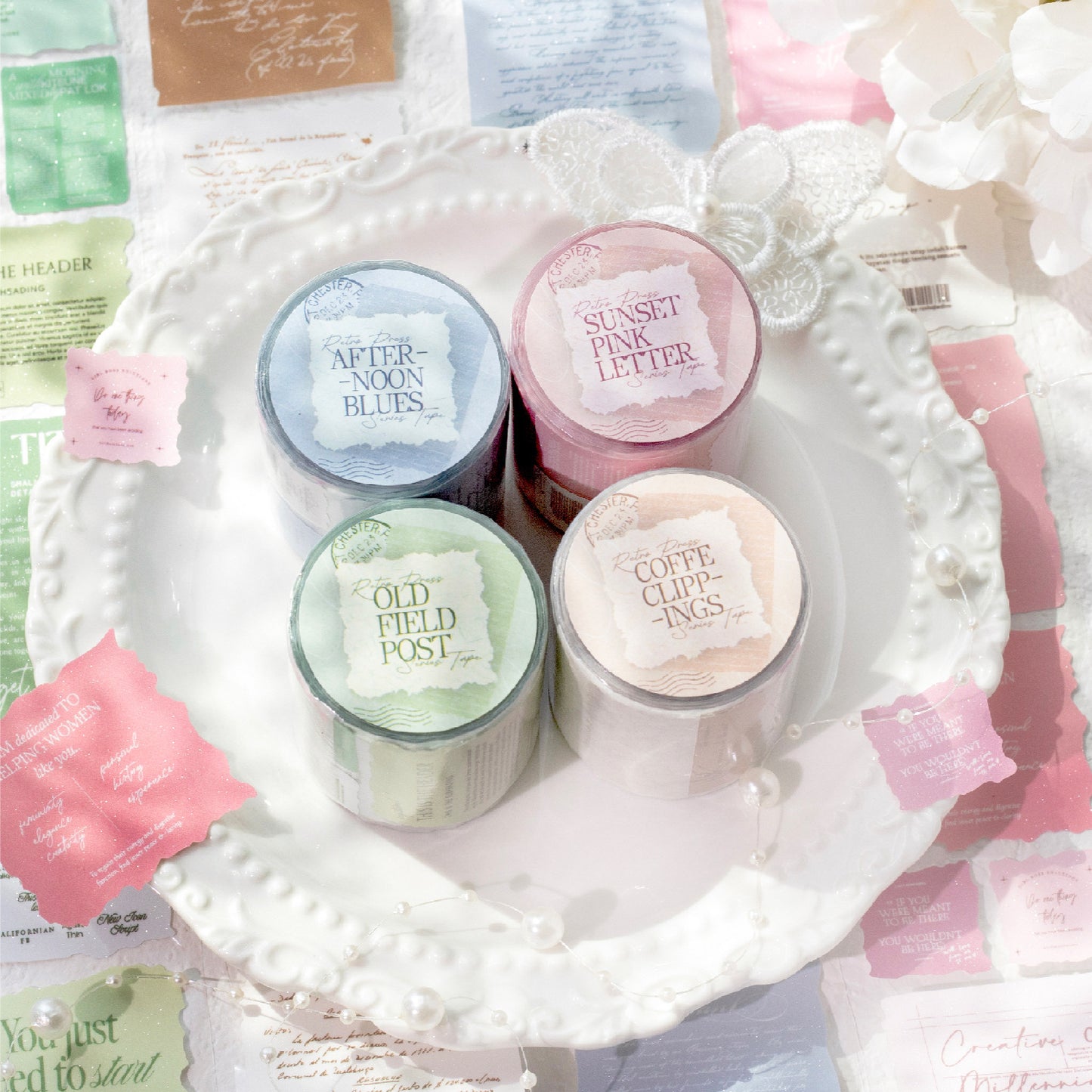 1 Roll Vintage Quote Journal Stickers FGBKP