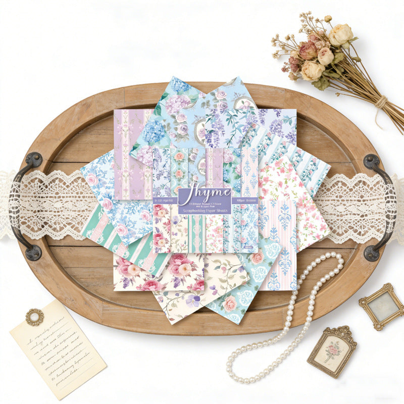 6 inch Floral Scrapbook Paper Pad SKP606