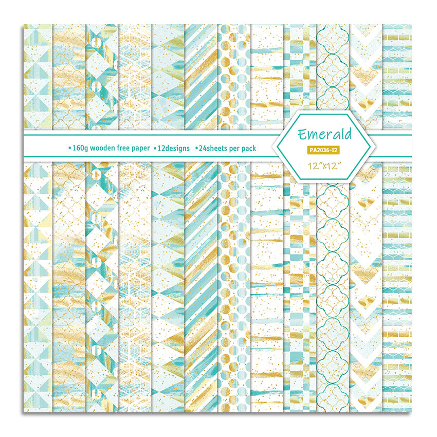 12 Inch Scrapbook Paper Pad for Craft PA036