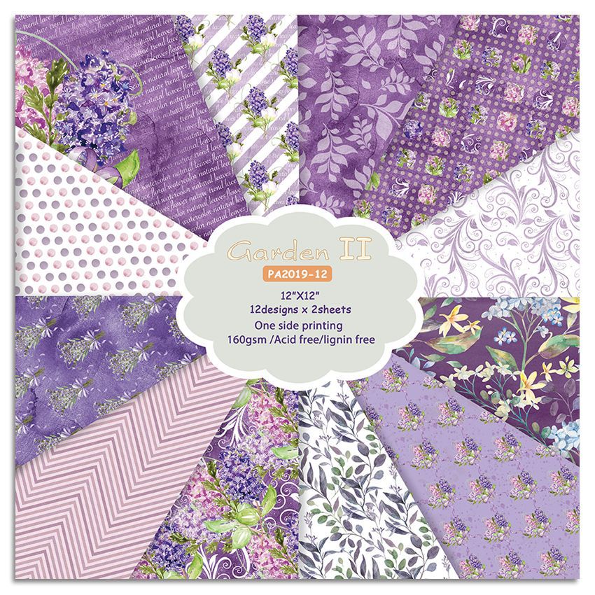 12 Inch Scrapbook Paper Pad for Craft PA019