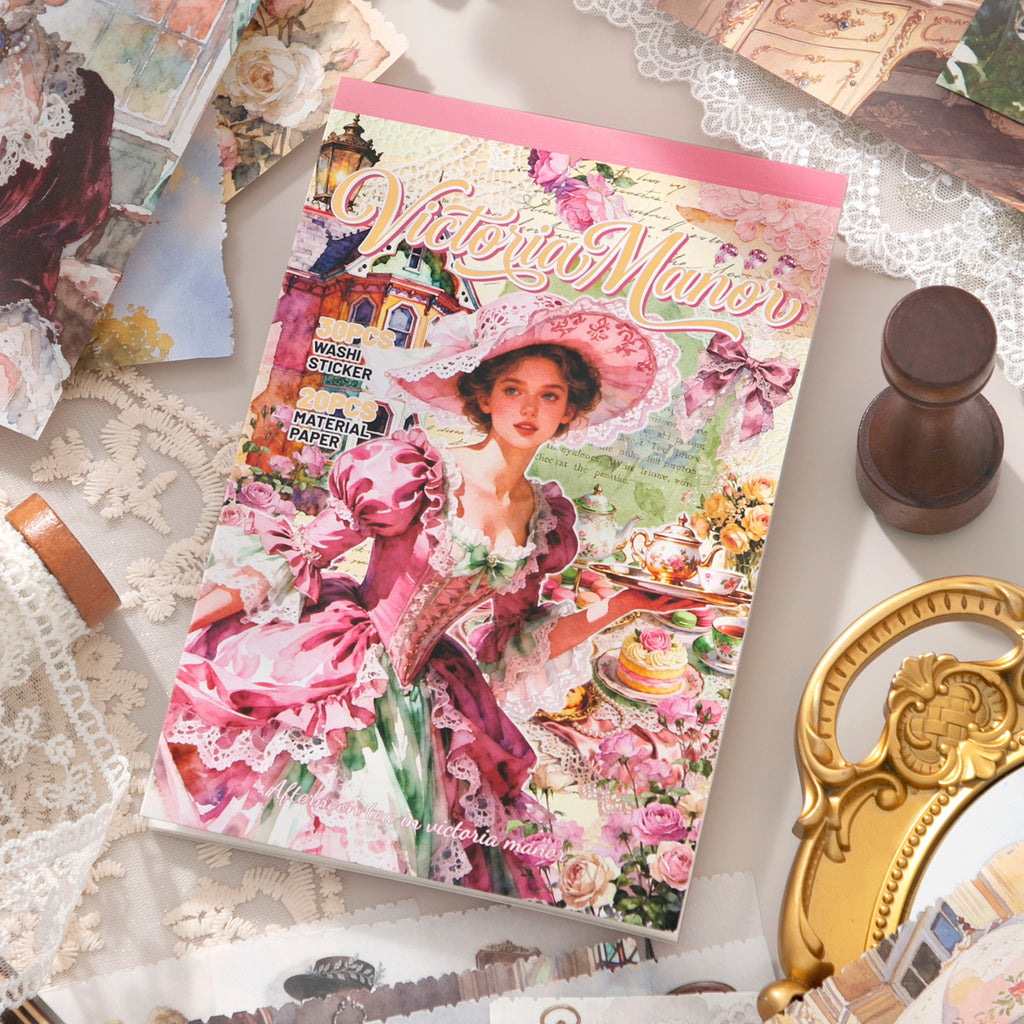 A5 Mixed Material Sticker Book - Victoria Manor