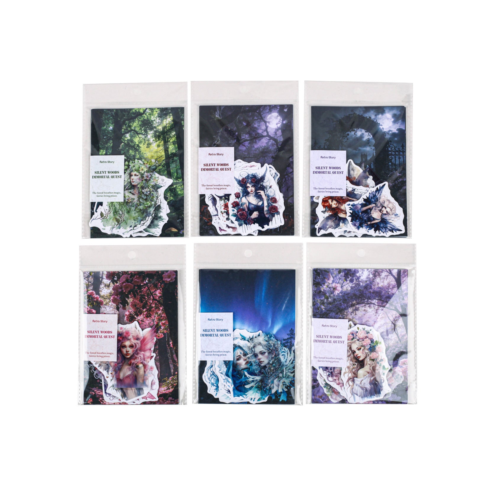 26 Pcs Fairy Forest Journal Paper and Stickers Kit JLXX