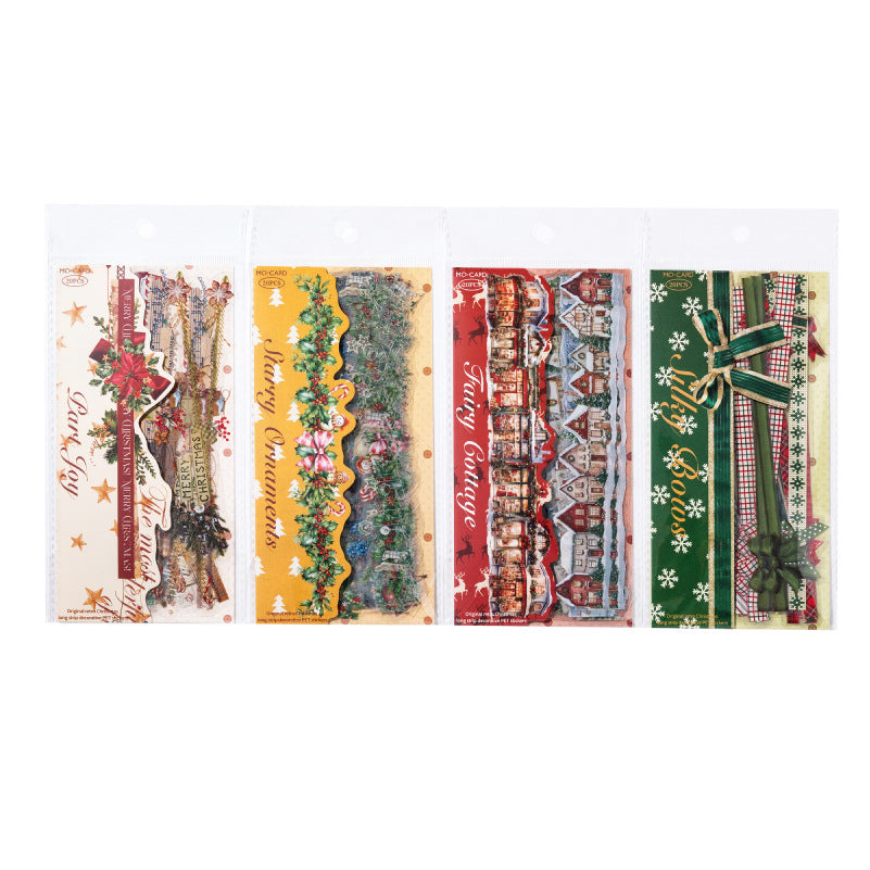 20 Pcs Christmas Theme PET Stickers XHSD