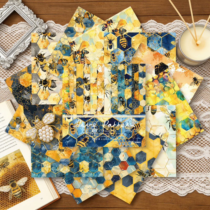 6 inch Bee Scrapbook Paper Pad SKP409