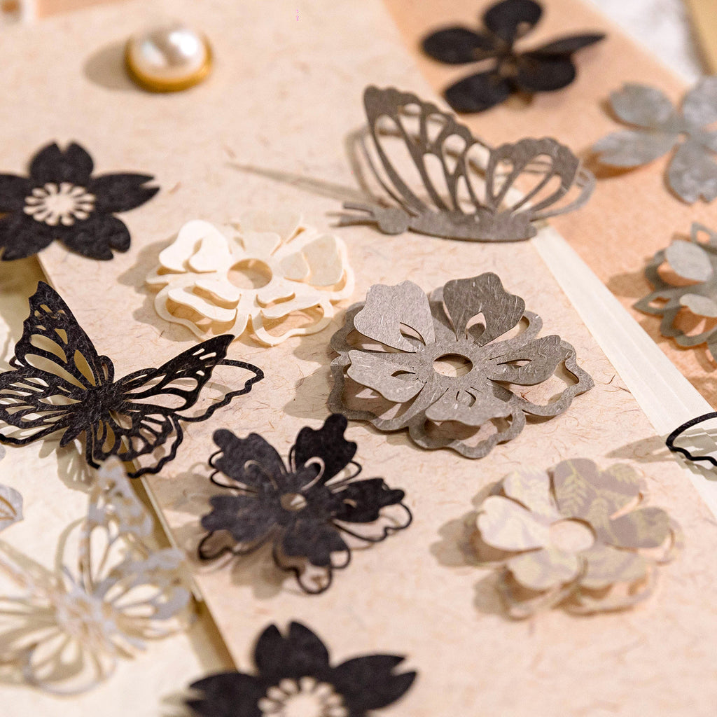 50 Pcs Cutout Flowers Paper XHHY