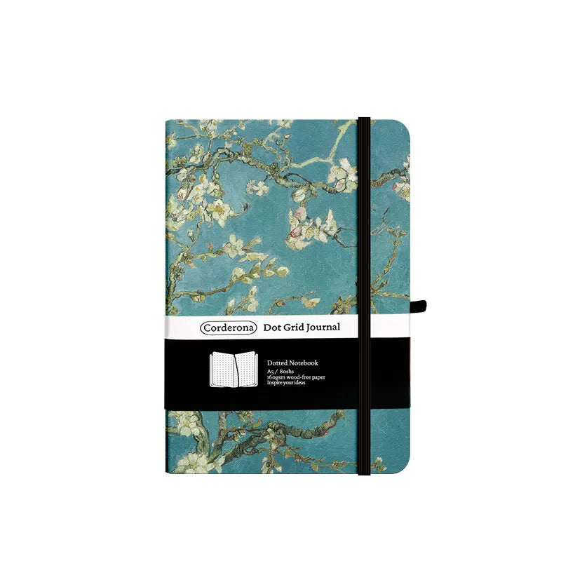 Van Gogh Inspired A5  Notebook - Almond Blossom