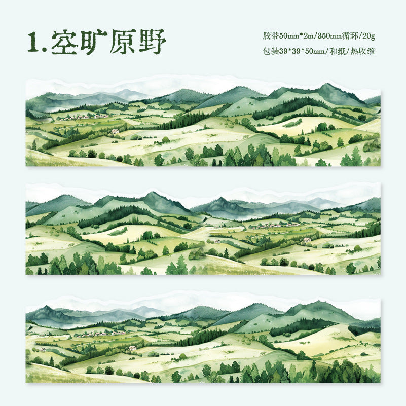 1 Roll Nature Landscape Die Cut Washi Tape LDJZ