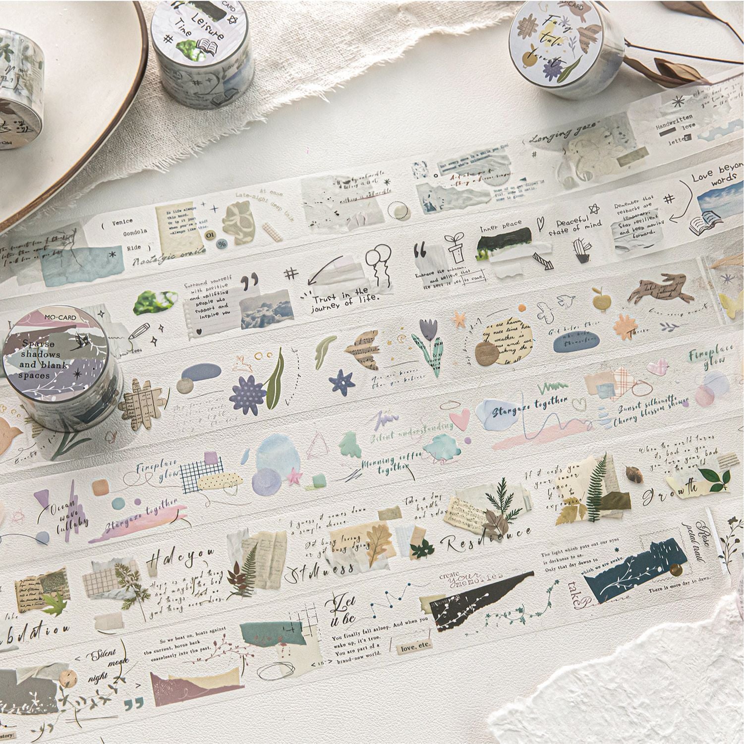 1 Roll Collage Themed PET Tape PTSY