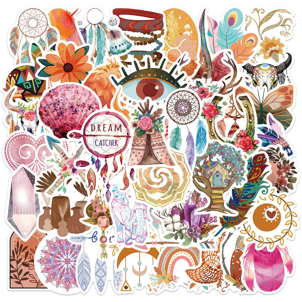 50PCS Boho Waterproof Vinyl Stickers BHO05
