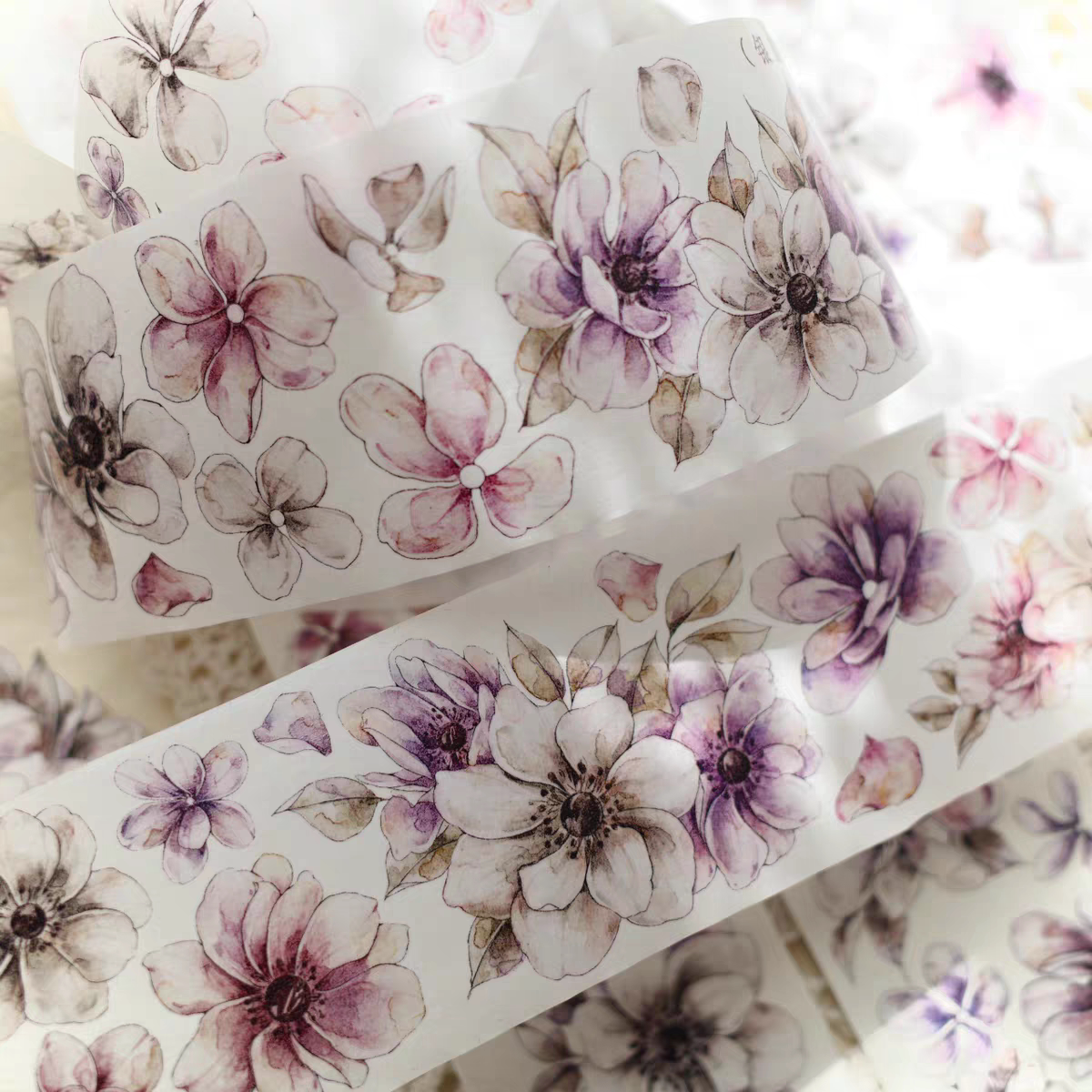 Floral Decorative Tape Rolls- Anemone Breeze