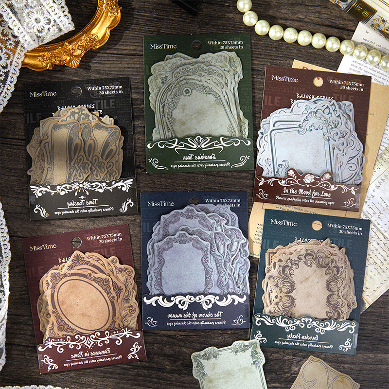 30 Pcs Vintage Notepad HYNH