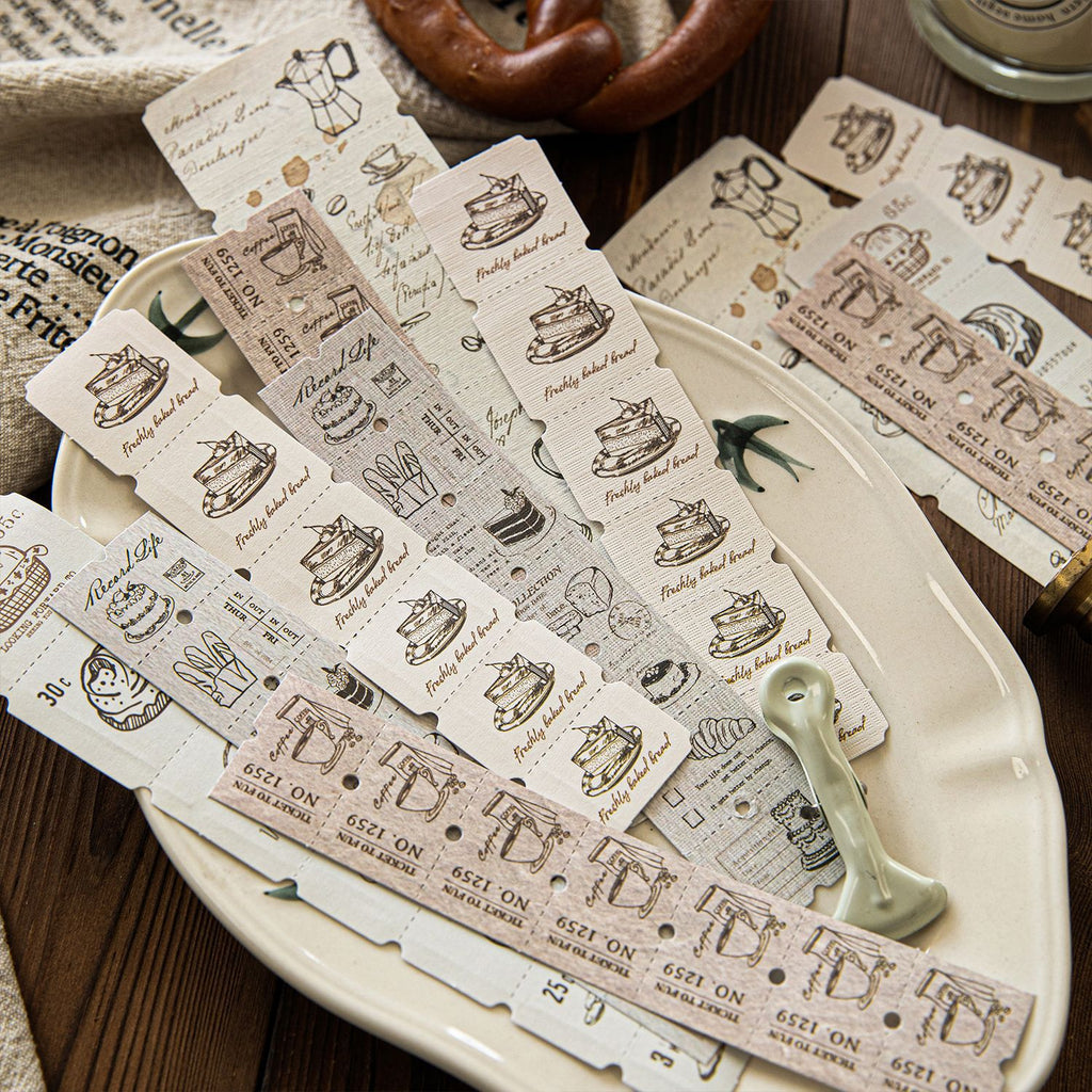 20 Sheets Vintage Label Stickers BQSCJ