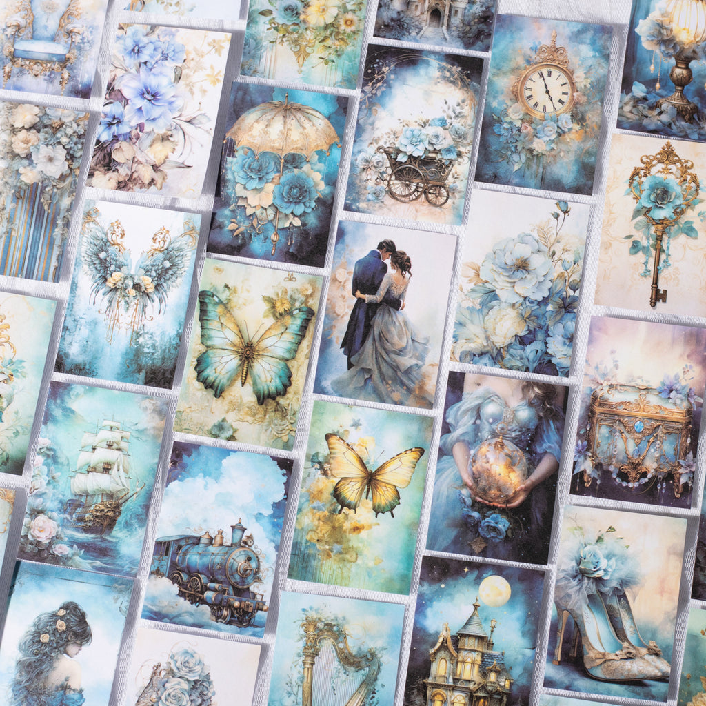 50 Pcs Vintage Washi Stickers Book LMXZ