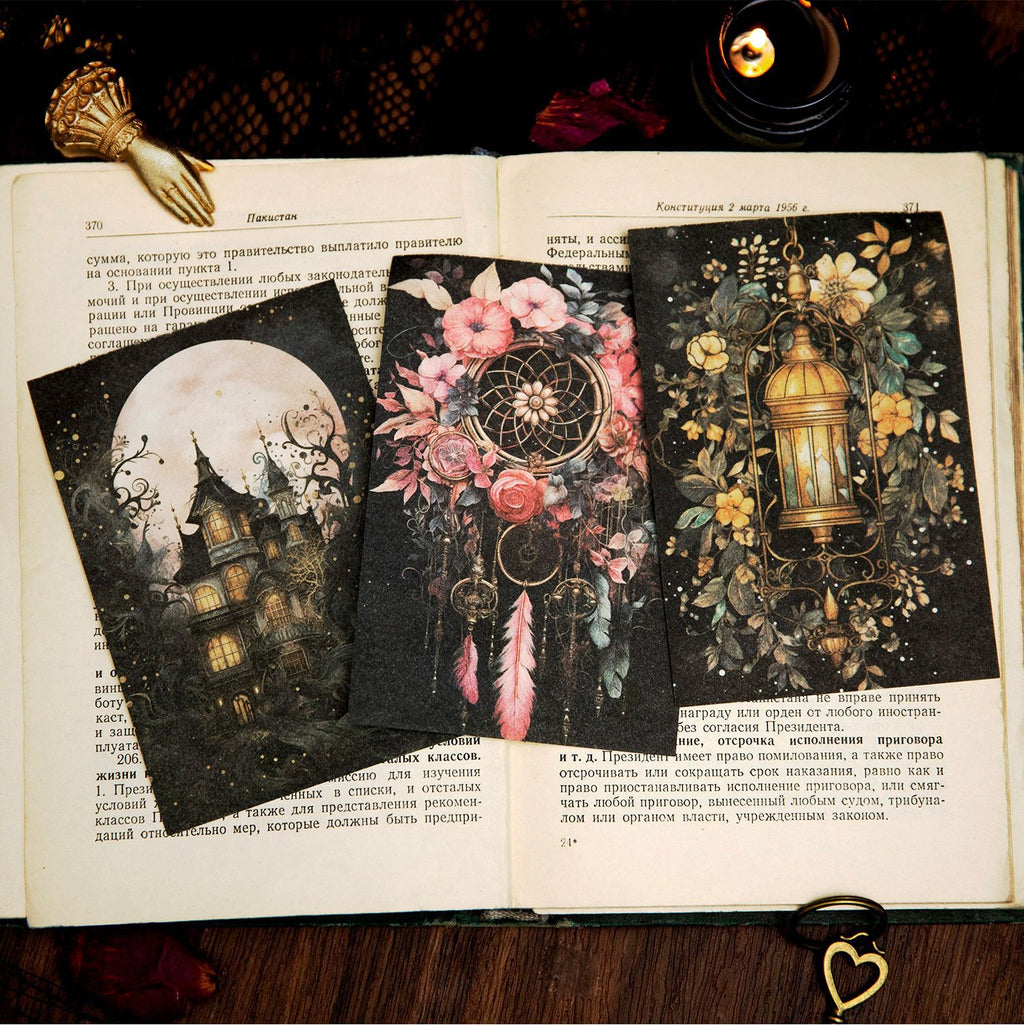 100 Pcs Vintage Scrapbook Paper YHDYQ