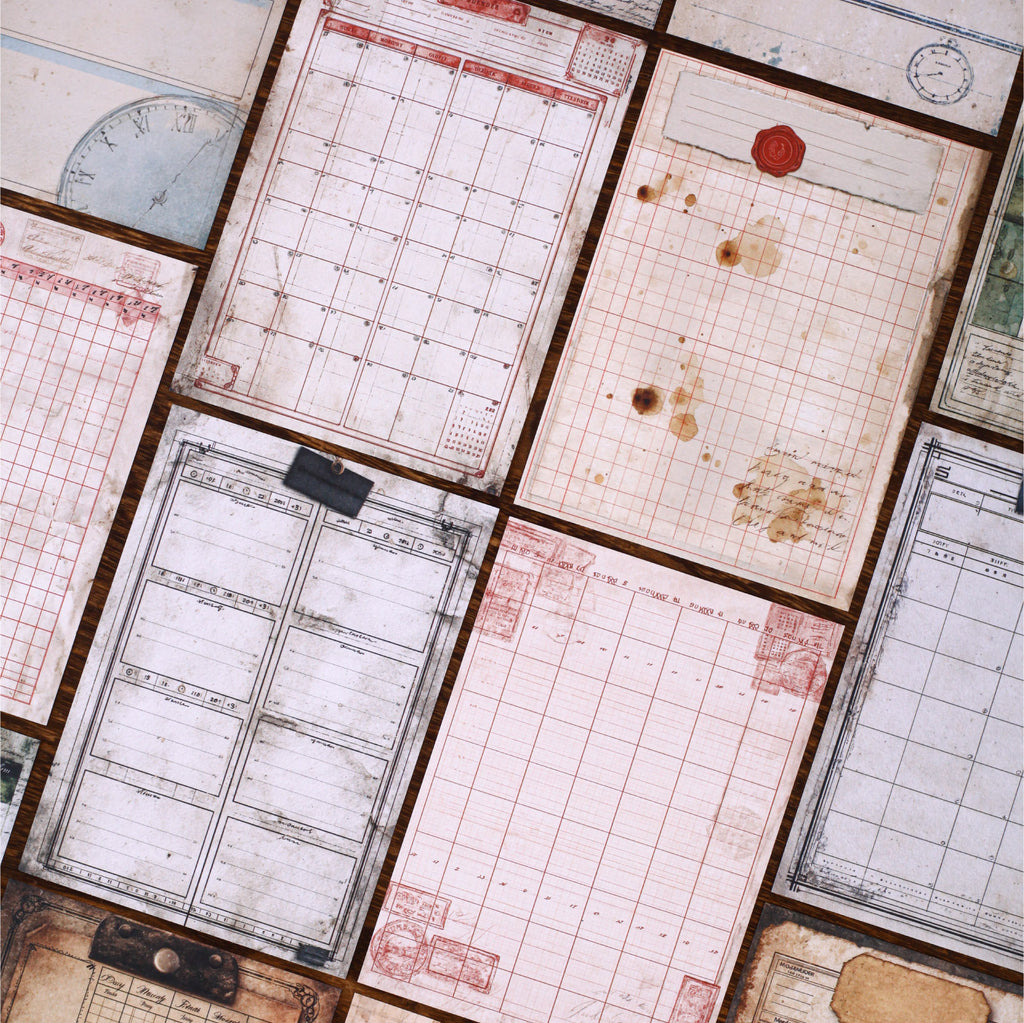 30 Sheets Vintage Junk Journal Paper RCXL