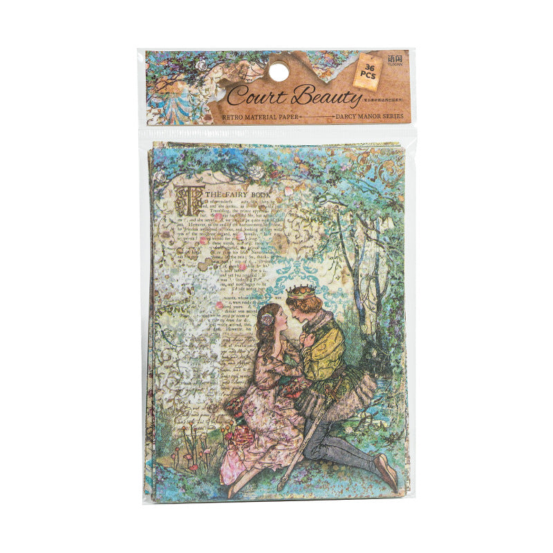 36 Pcs Vintage Scrapbook Paper DXZY