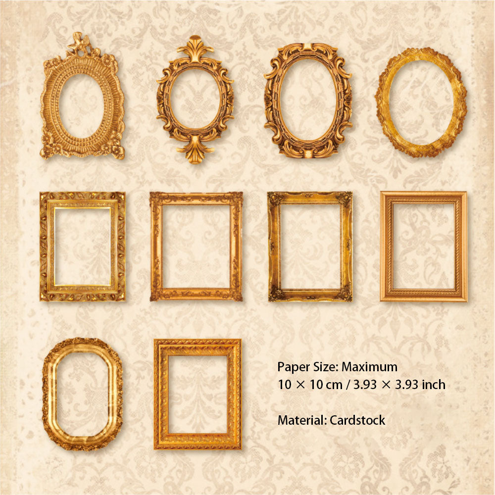 30 Pcs Vintage Photo Frame Cardstock Paper YSDC