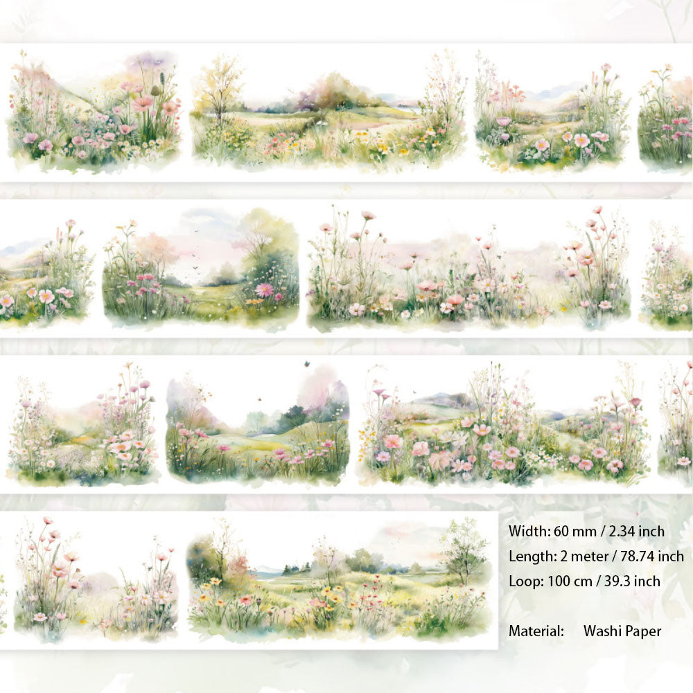 1 Roll Nature Landscape Washi Tape BJSF