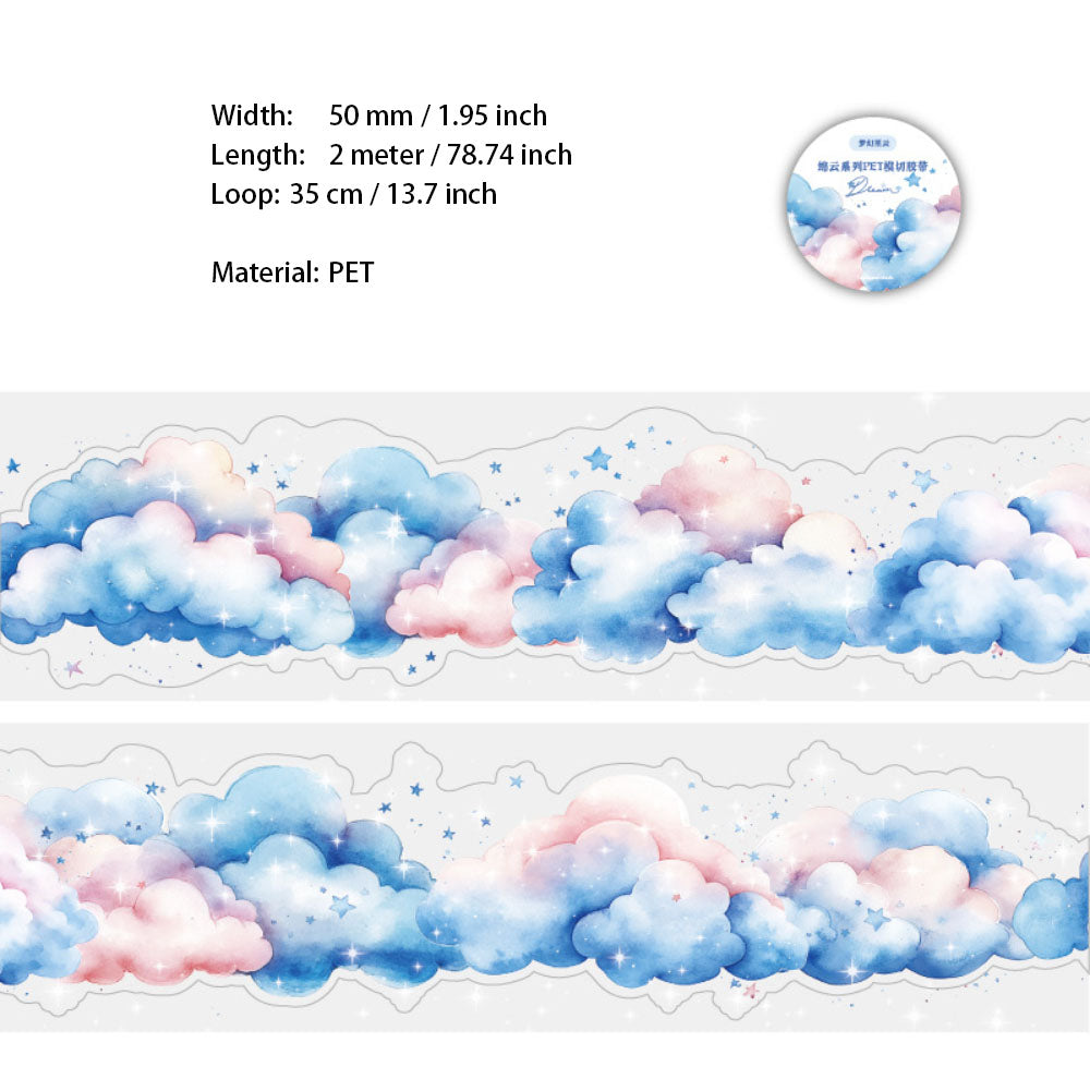 1 Roll Pre-cut Cloud PET Tape MYXL