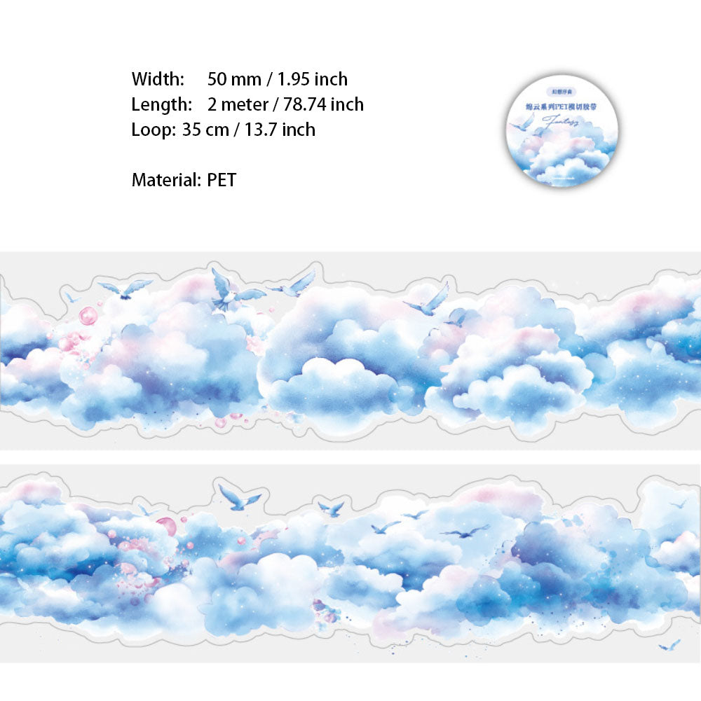 1 Roll Pre-cut Cloud PET Tape MYXL