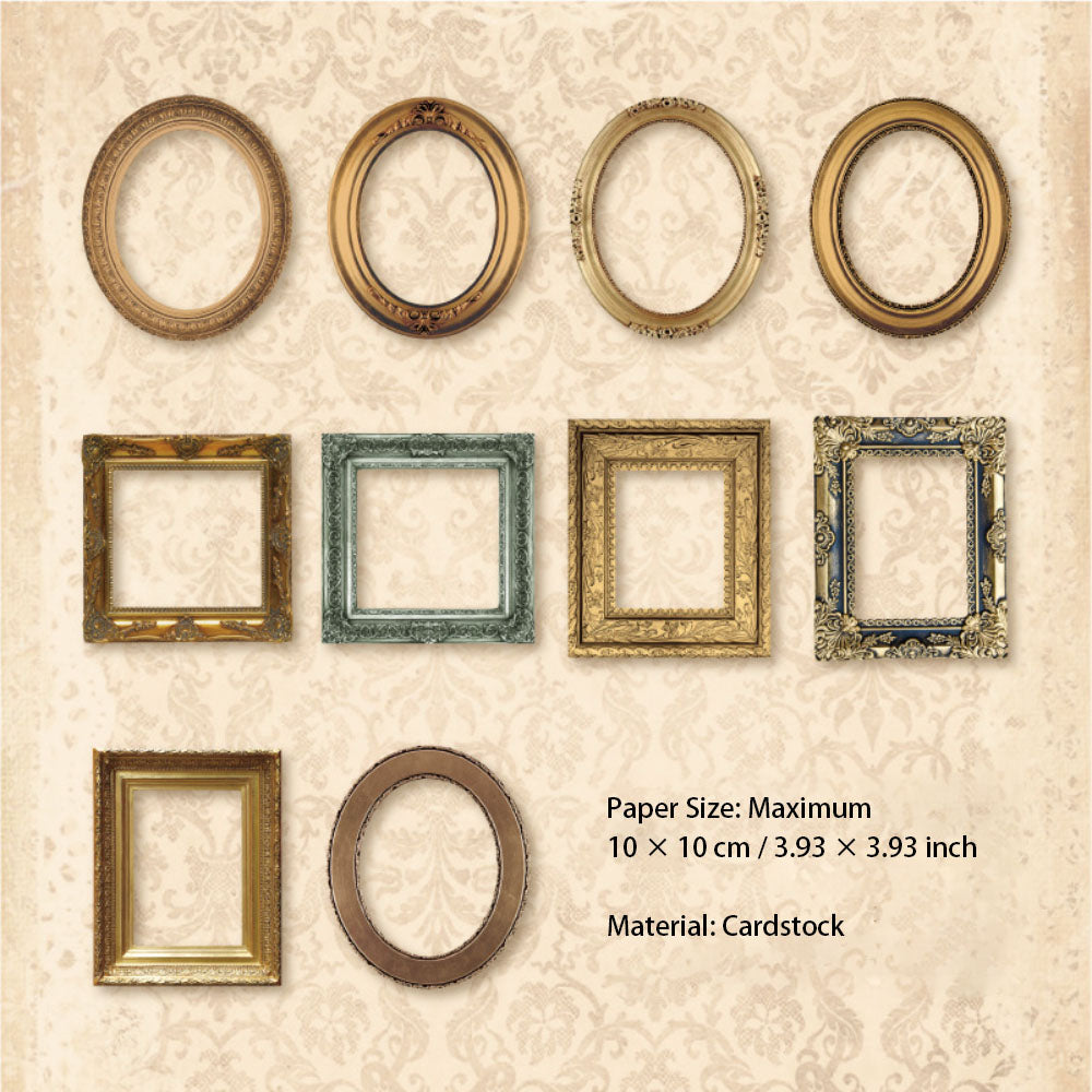 30 Pcs Vintage Photo Frame Cardstock Paper YSDC