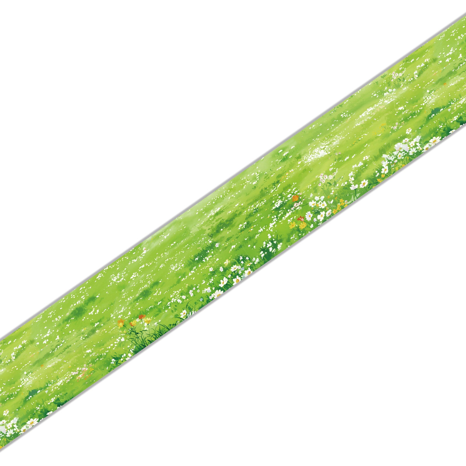 Scenic Watercolor Cottagecore Garden Washi Tape - Lawn