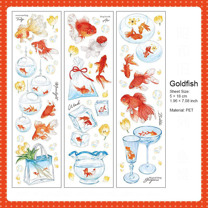 6 Sheets Creative PET Stickers ZHJM