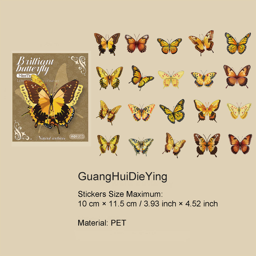 40 Pcs Natural Botanical Stickers TRDSG