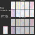 20 Sheets Cloud Scrapbook Paper and PET Stickers CCXH